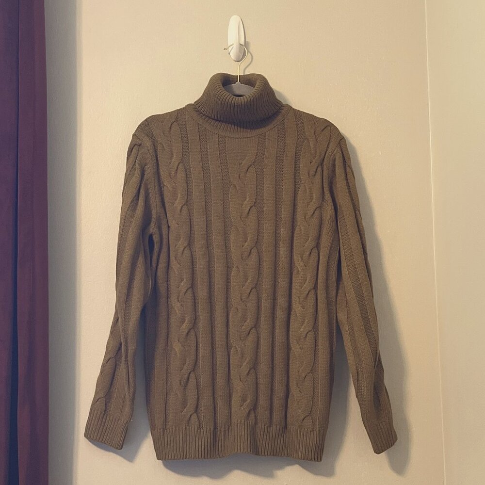 Olive Green Turtleneck Sweater - NWOT